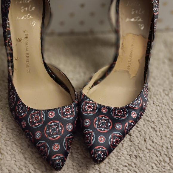 Banana Republic Shoes - Banana Republic Andilla D'Orsay Blue multicolor Pumps Heels Women's Size 7.5 M